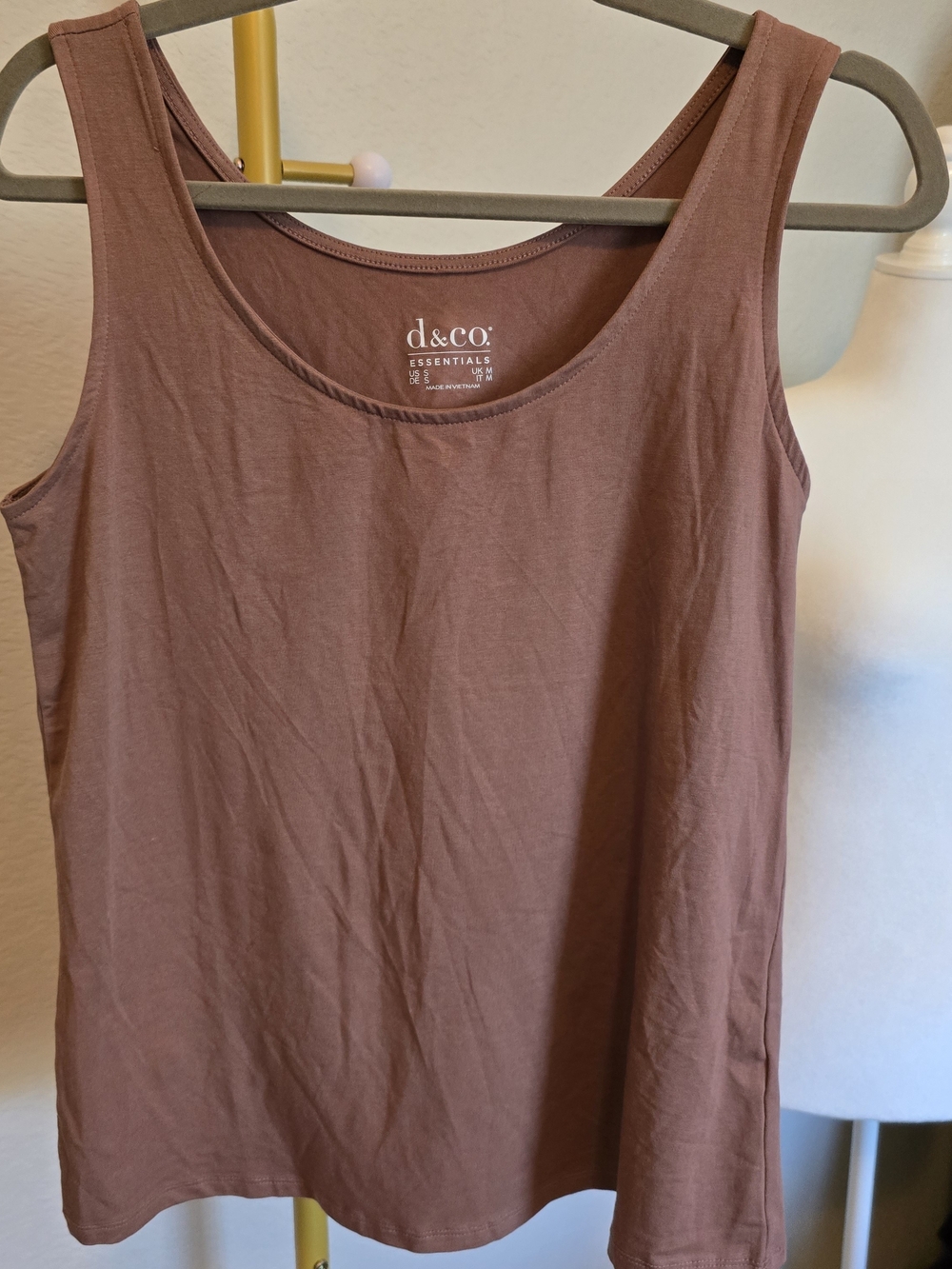 Denim&Co Essentials So Soft Jersey Scoop Neck Tank Top — Small